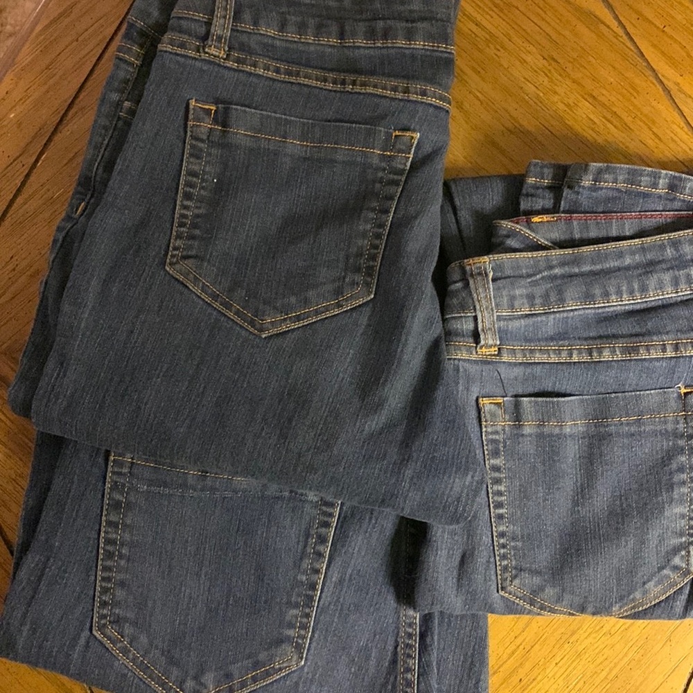 Cello Brand Jeans. Misses size 15. Three Pairs long, skinny jeans.